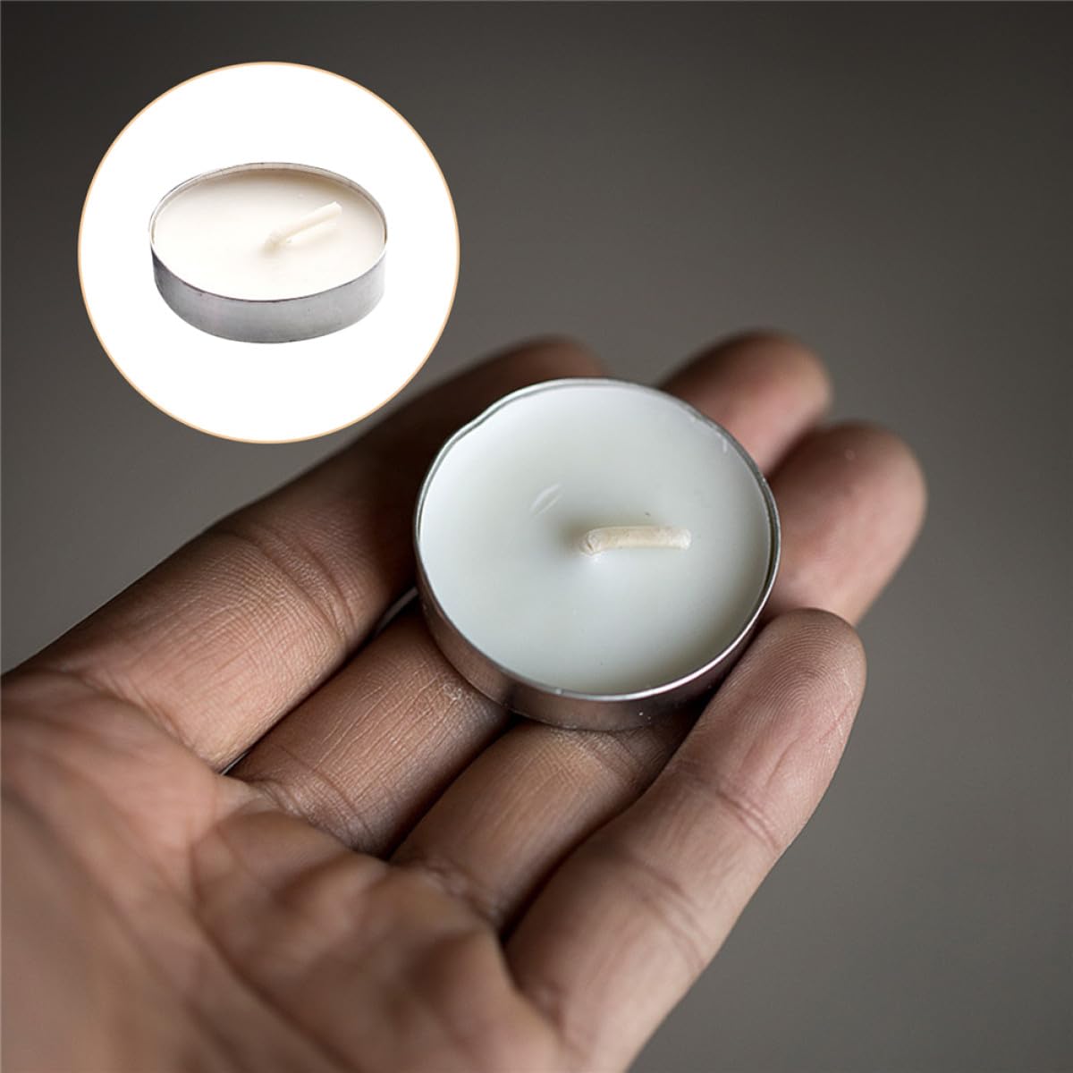 OSOLADY 20Pcs Smokeless Tea Warming Candles for Residential and Commercial Use Unscented Compact Tealight Long Burning Reliable Candles for Office Shops and Weddings