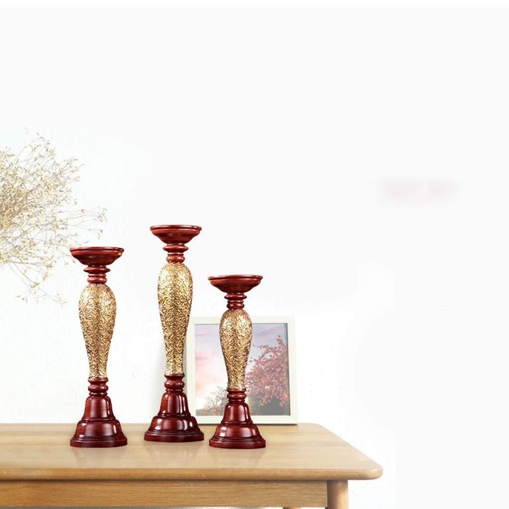 XILIN-1987 Candle Holderss Home Candle Holder Crafts Romantic Ornaments Wedding New House Decoration Candlestick Pair Decorative Candlestick (Size : B)