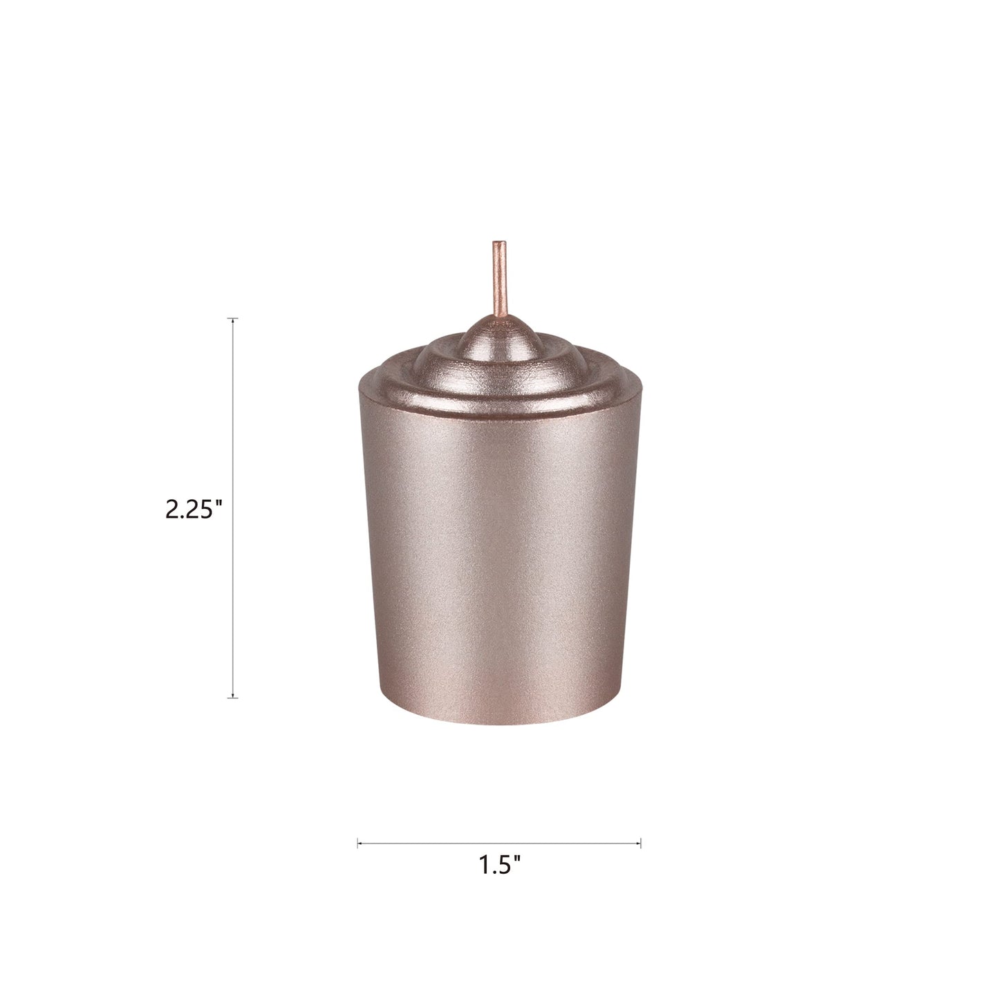 Mega Candles 12 pcs Unscented Rose Gold Votive Candles, Hand Poured Wax Candle 15 Hour 1.5 Inch x 2.25 Inch, Home Décor, Wedding Receptions, Centerpieces, Occasions, Events, Festivities, Meditations