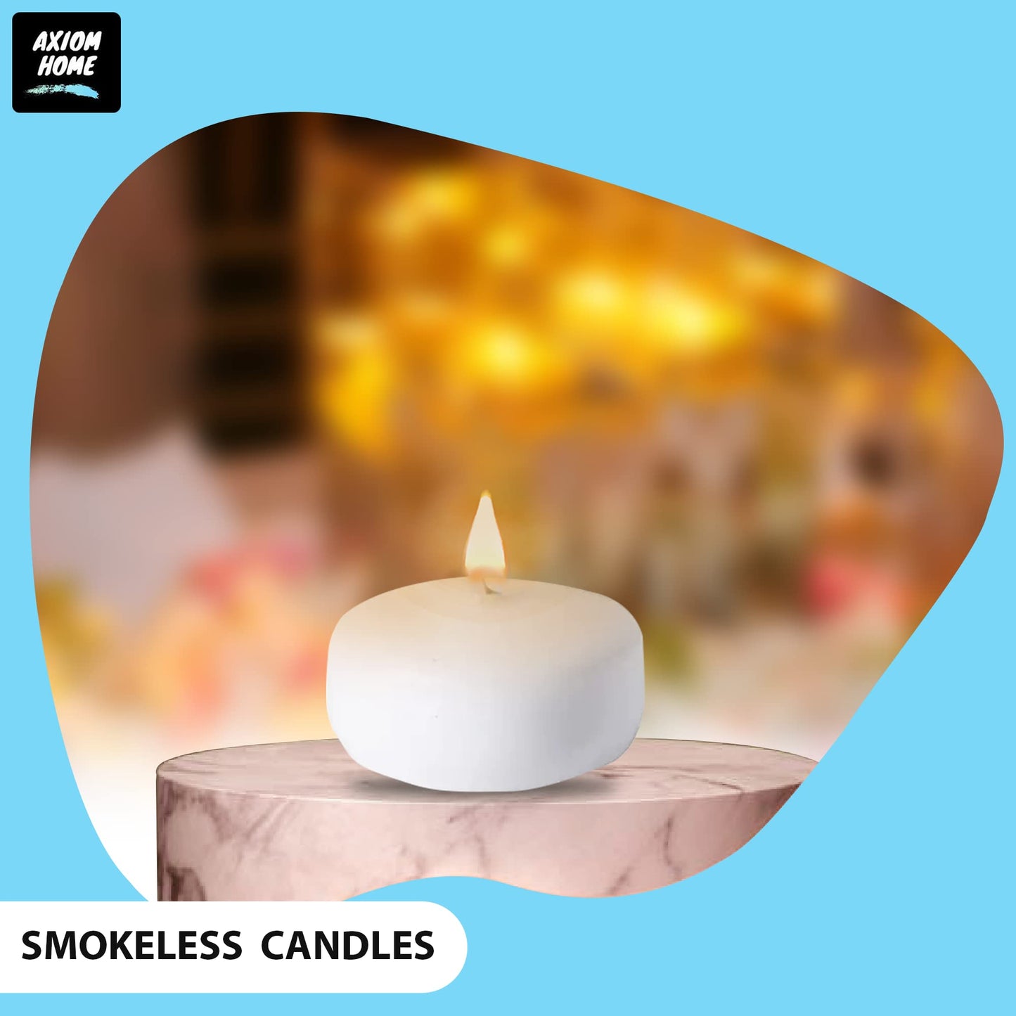 Floating Candles 2" White Dripless Wax Discs (24 Pack) - 4 Hour Burn time - Perfect for Wedding, Party, Holiday, Home Decor, Romantic Centerpieces, Valentine's Day & Pool Parties