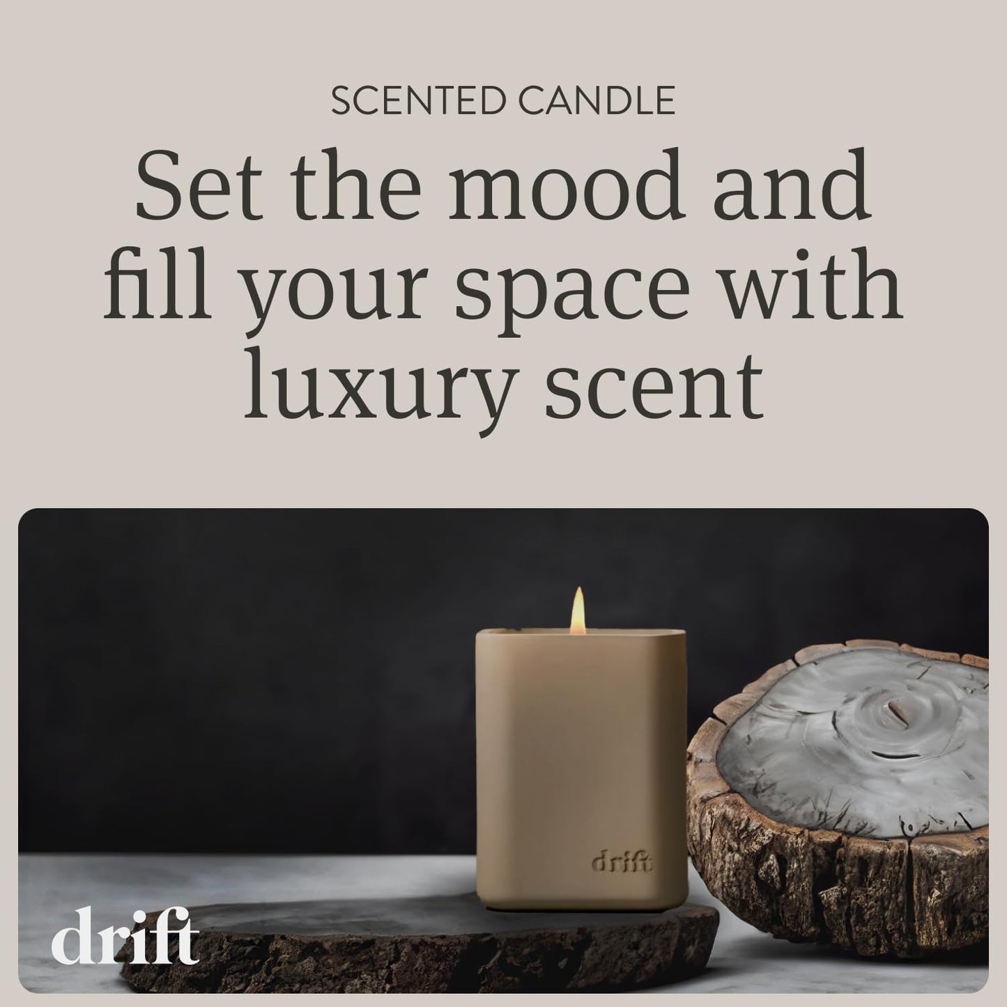 Drift Wild Lavender Scented Premium Candle - 60 Day Burn Time - 10.5 oz