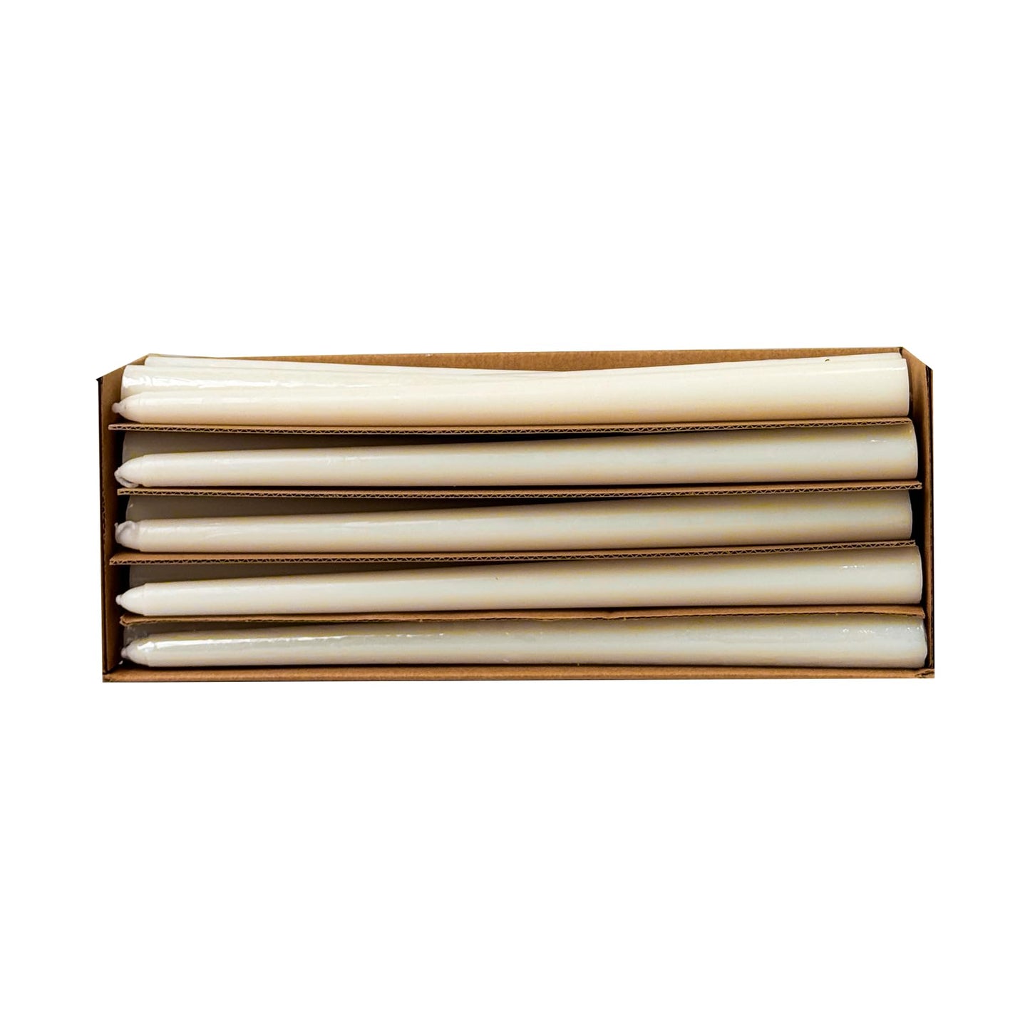 Taper Candles 10 Inch 20 Pack Ivory – CW Studio Unscented Dripless Smokeless Candlesticks, 7-8 Hour Clean Burn – Elegant Dinner Table Centerpiece for Wedding, Holiday Decor & Romantic Dinners