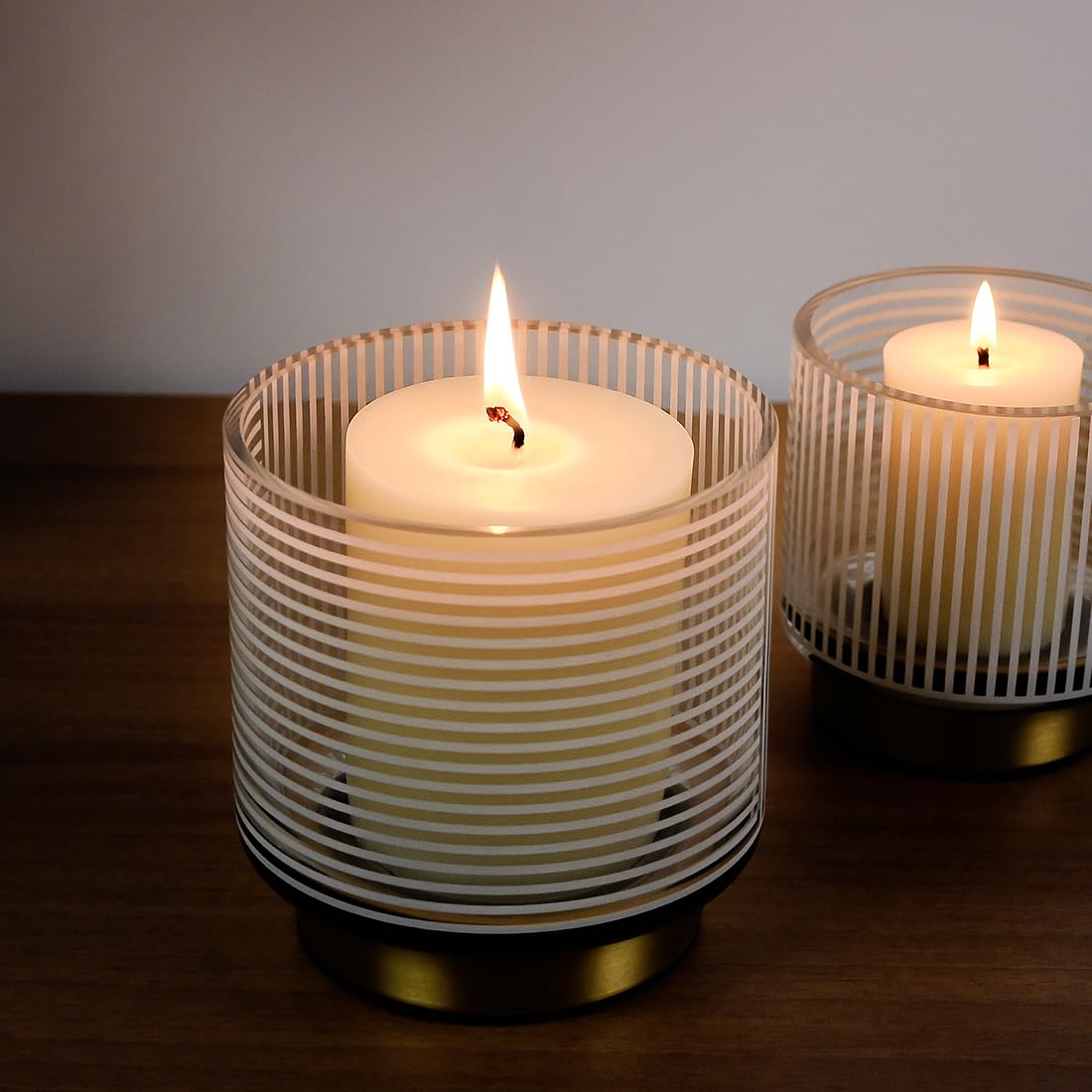 JONERAY Beeswax Pillar Candles 3x4 Inch, Pure Natural Beeswax Candles - Unscented, 40 Hour Burn Time,Hand-Poured (Ivory)