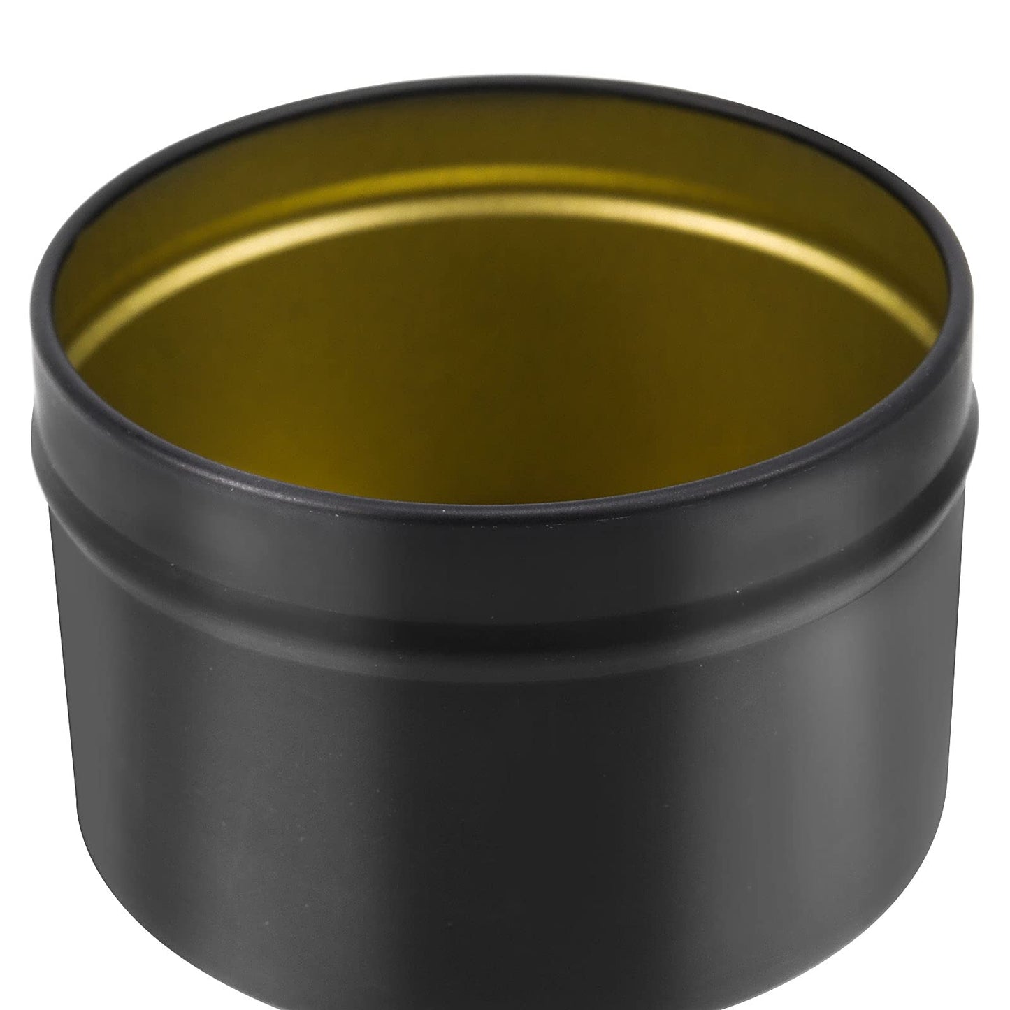 MUKLEI 24 Pieces 8 Oz Candle Tins Black Candle Tin Cans with Lids, Empty Candle Container Candle Jar, Metal Round Containers for DIY Candle Making, Arts & Crafts, Storage and Holiday Gifts