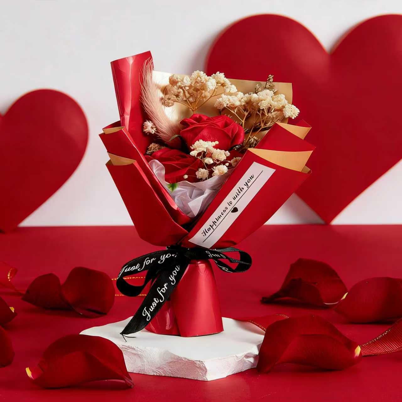 Valentine's Day Gifts for Wife Girlfriend Lover Her Women, Love You Romantic Red Gifts Set, Wedding & Engagement Gift Basket, Unique Present for Wedding Engagement Anniversary Bulk Box Set 12 oz Mug