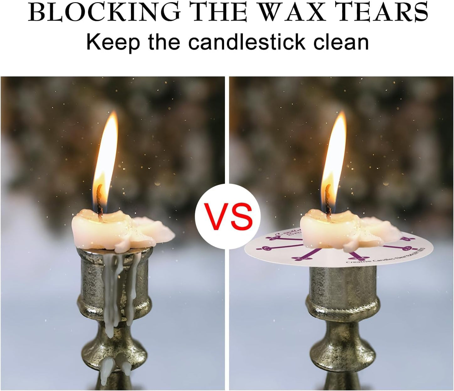 YOROXRG 100 pcs Church Candles with Drip Protectors for Devotional Candlelight Vigil Service, Unscented White 5" H X 1/2" D, No Smoke, Shabbat, Praye