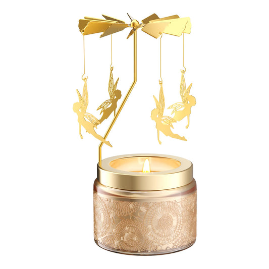 Rotatable Osmanthus Flower Scented Candle, Gifts for Women, Single-Wick with 20 Hours of Burn Time, Ideal for Creating Relaxing Ambience & Holiday Gifting (Angel)