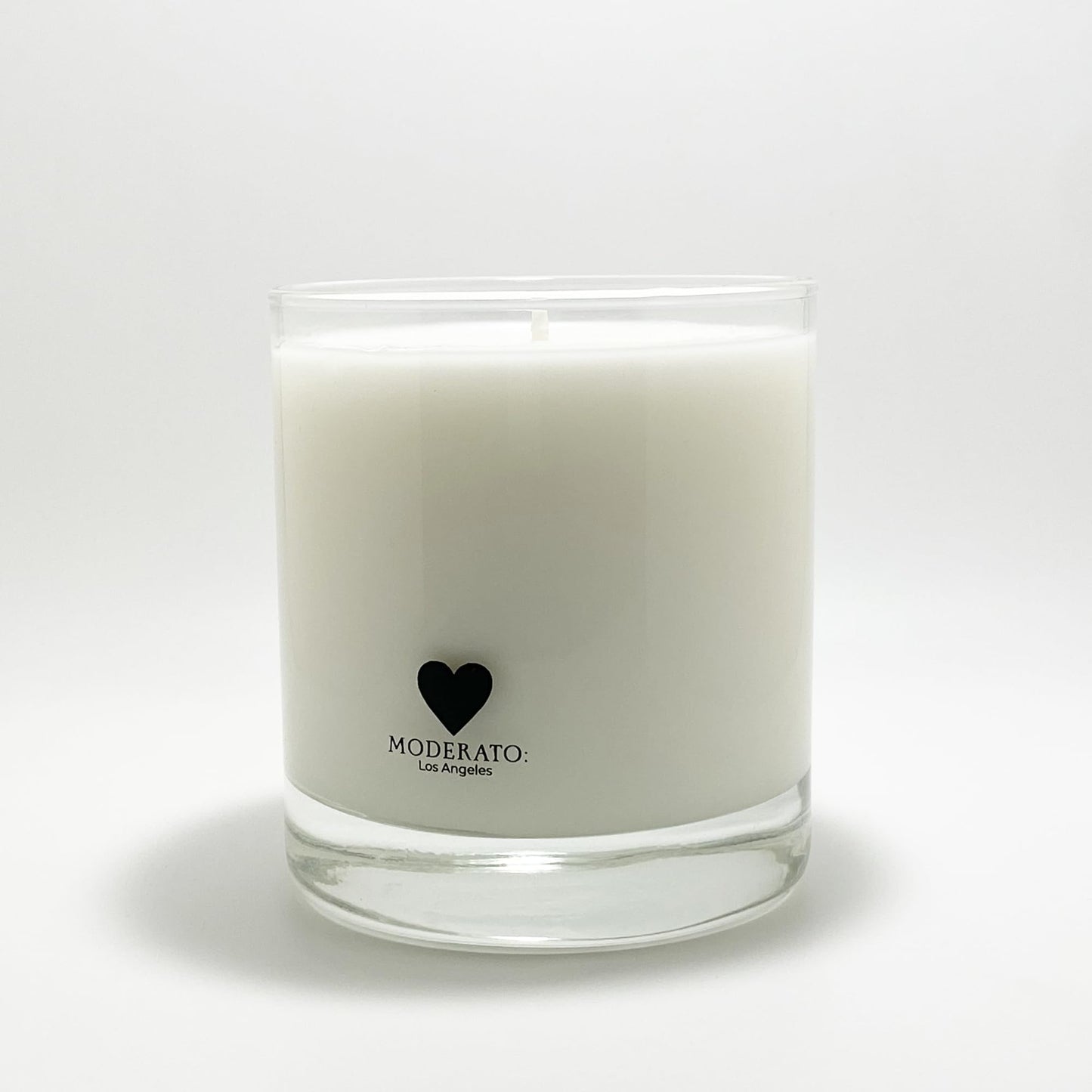 MODERATO Los Angeles No.07 VANILÉ – Luxury Madagascar Vanilla Scented Coconut Wax Candle, Creamy & Sophisticated, Citrus, Crystal Clear Glass Vessel, 50 Hour Burn, Candle Gift, Made in USA 8.5oz