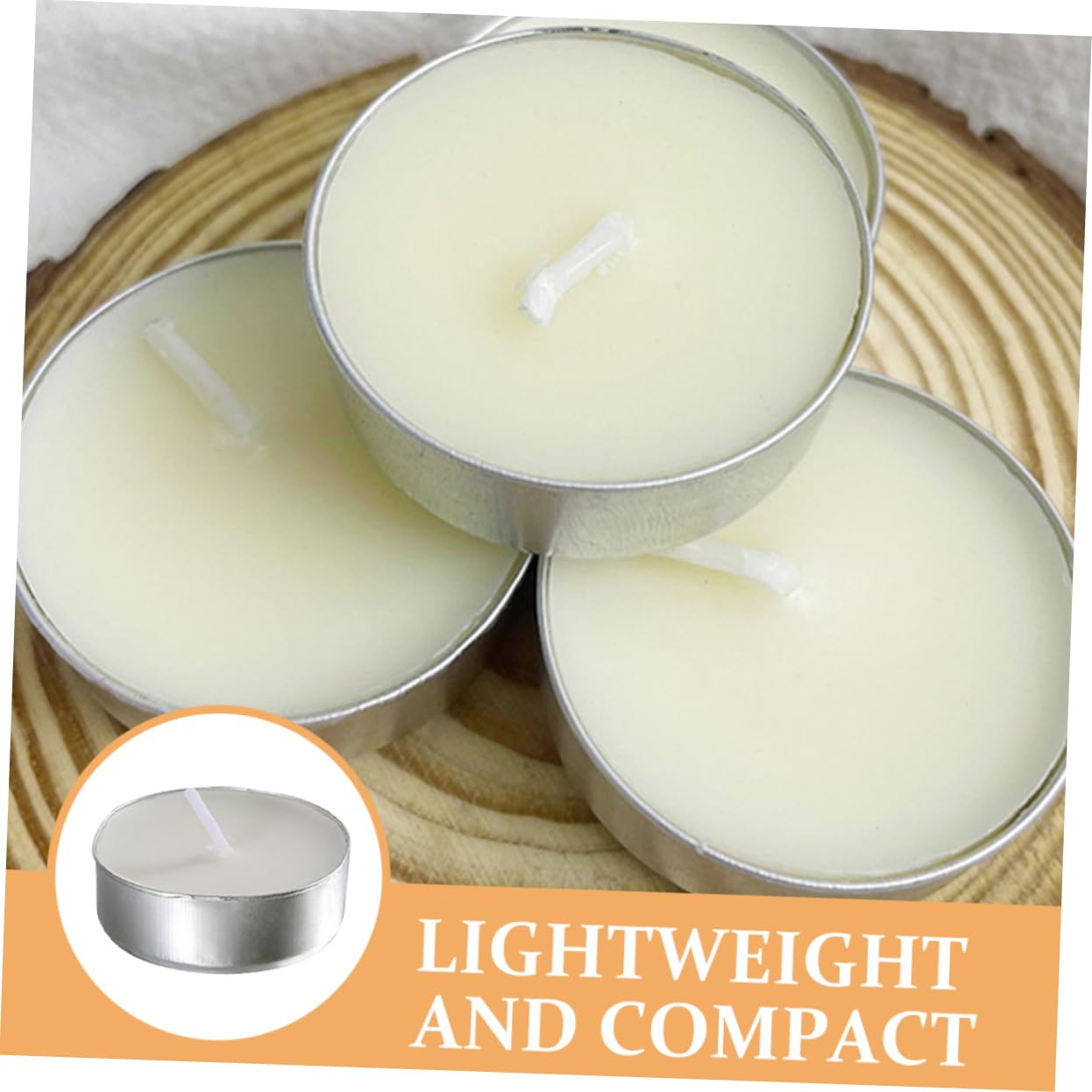OUNONA 100pcs Tealight Candles Scented Round Tealight Candles for Weddings Parties and Home Decor Long Burning Safe and Smokeless Aromatherapy