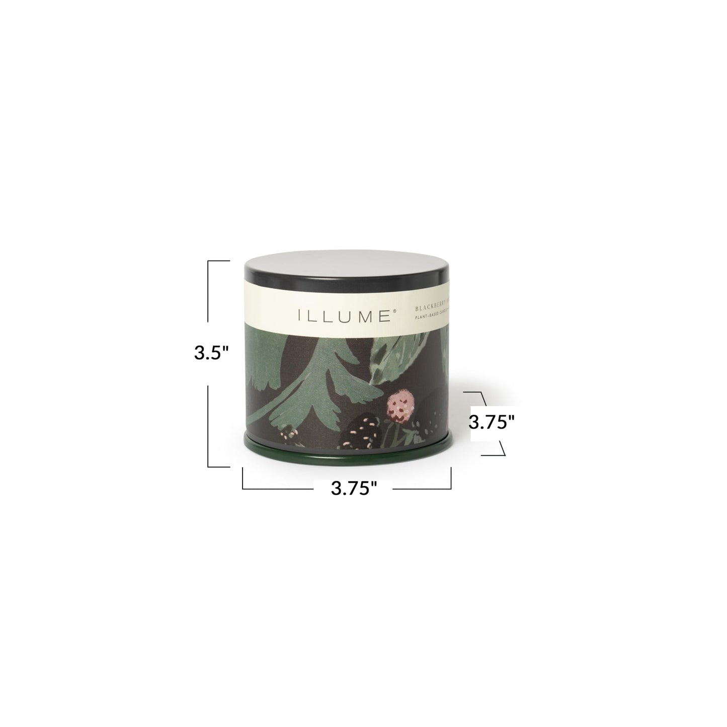 Illume Beautifully Done Essentials BlackBerry Absinthe Vanity Tin Scented Candle
