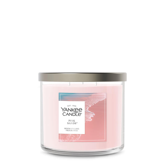 Yankee Candle Pink Sands, Scented Candle, 14.5oz 3-Wick Candle Jar with up to 40 Hours Burn Time