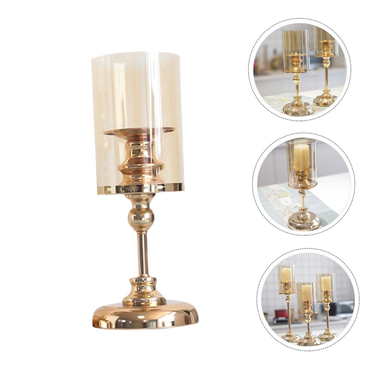 Generic Chic Decorative Candle Stand Fashion Candle Stand Retro Candlestick for Dining Room