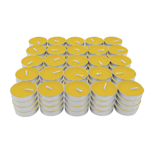 Unscented Tea Light Candles,OVESTB 2 Boxes Fully Burns Tealight Candles Unscented Smokeless Bright Flame Tealights for Home,Sabbath, Weddings,Christmas & Halloween Decor