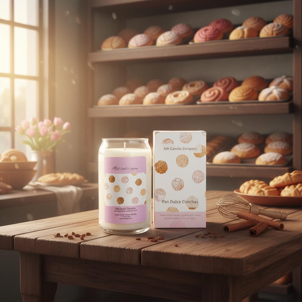 Pan Dulce Concha Bread Scented Candle