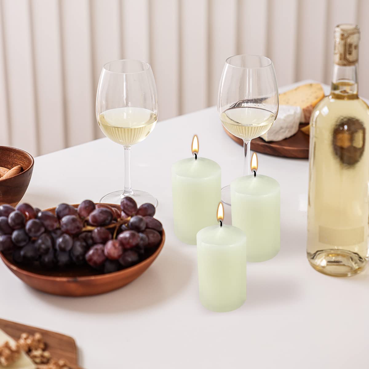 Ivory Votive Candles, 2.25 Inch Candle Votives, Unscented Small Cup Candles, Votive Candle Bulk for Wedding Church Party Spa Restaurants and Emergency (20 Pack, 2.25 Inch, Ivory)