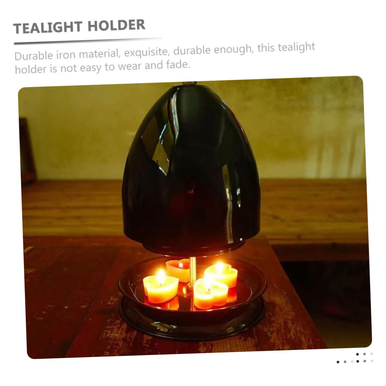 Amosfun Tealight Heater and Candle Holder Material for Home Decor Special Occasions and Aromatherapy Non Slip Design for Convenience