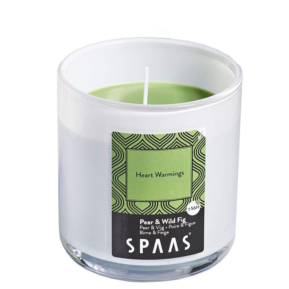 Spaas Scented Candle in Glass with Aluminium Lid, 56 Hours, Heart Warmings