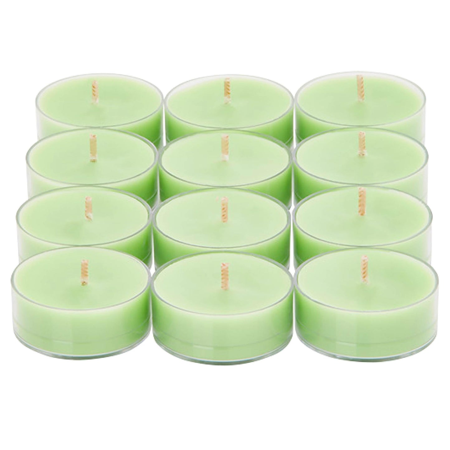PartyLite Set of 12 Tea Lights Sampler Candles, Aromatherapy Gin & Tonic Scented Candles Gift Set, Up to 4 to 6 Hours Burn Time