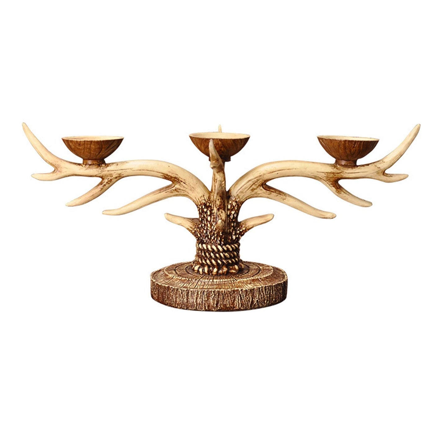 XILIN-1987 Candle Holderss European Style Resin Candle Holders A Candlestick That Can Display 3 Pillar Candles for Fireplace, Living or Dining Room Table, Gifts for Wedding Decorative Candlestick