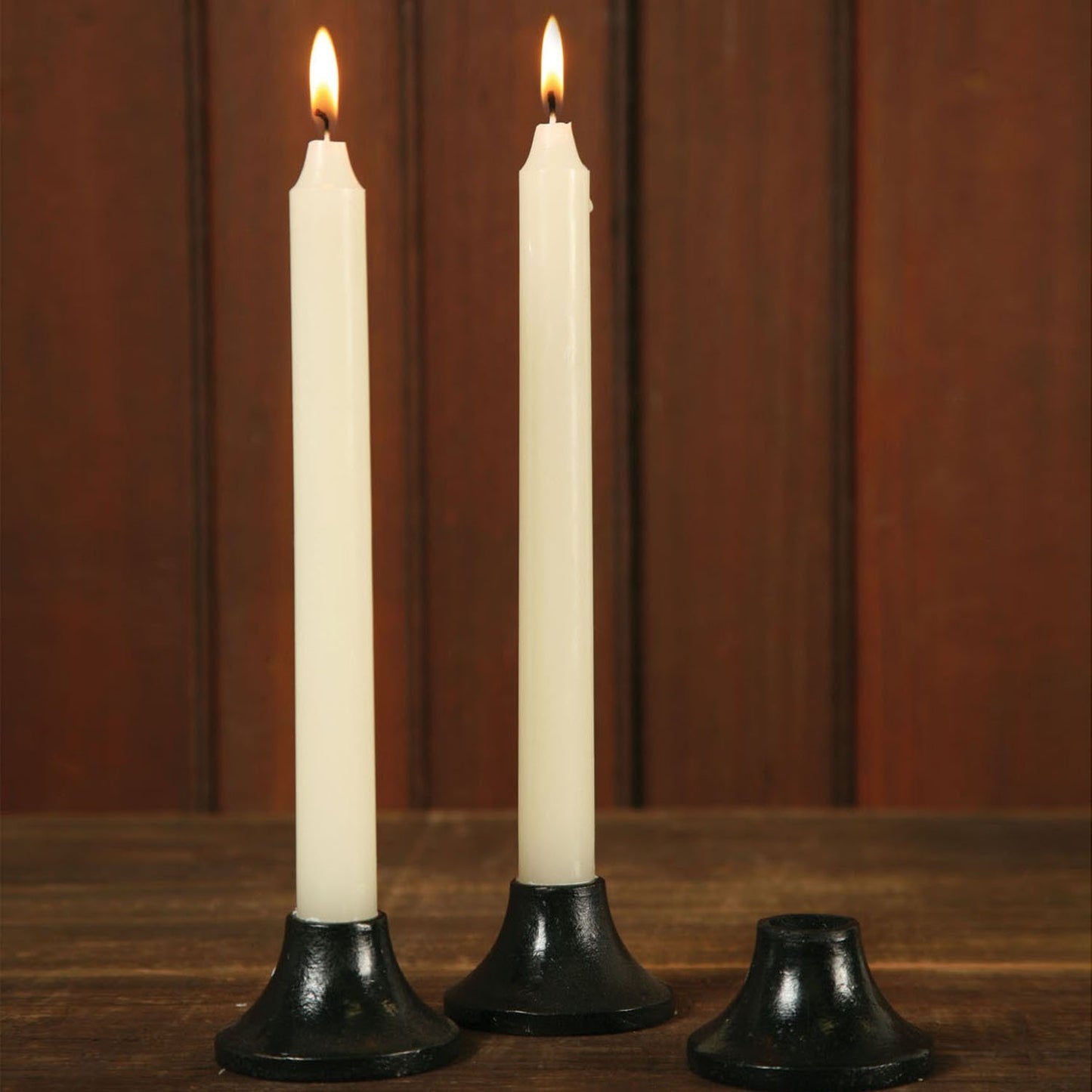 HomArt Brooks Decorative Cast Iron Taper Candle Holder