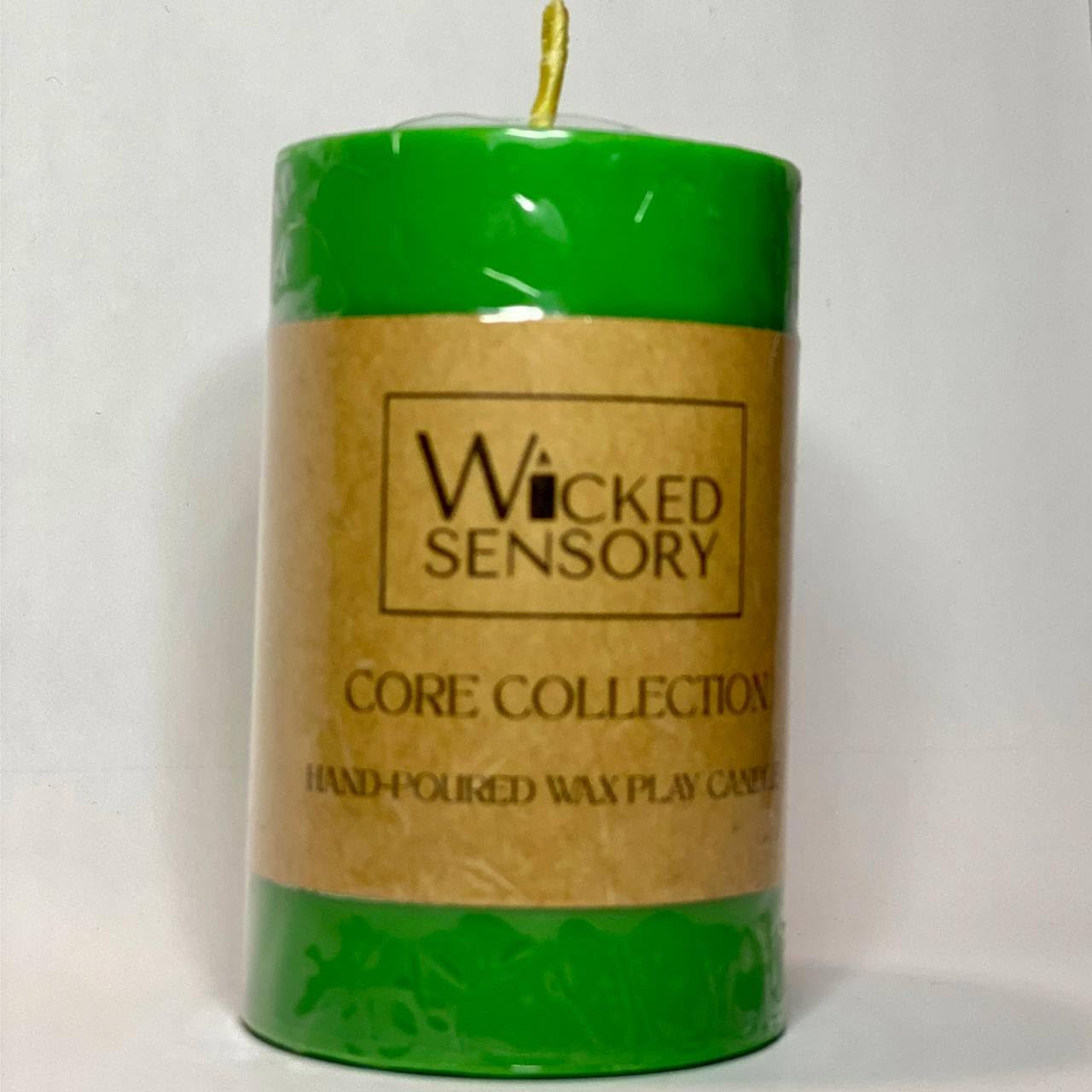 Premium Wax Play Candle - Unscented Body Safe Wax Blend for Sensory Play, Comfortable Heat Sensation - Perfect for Couples & Beginners (Green)