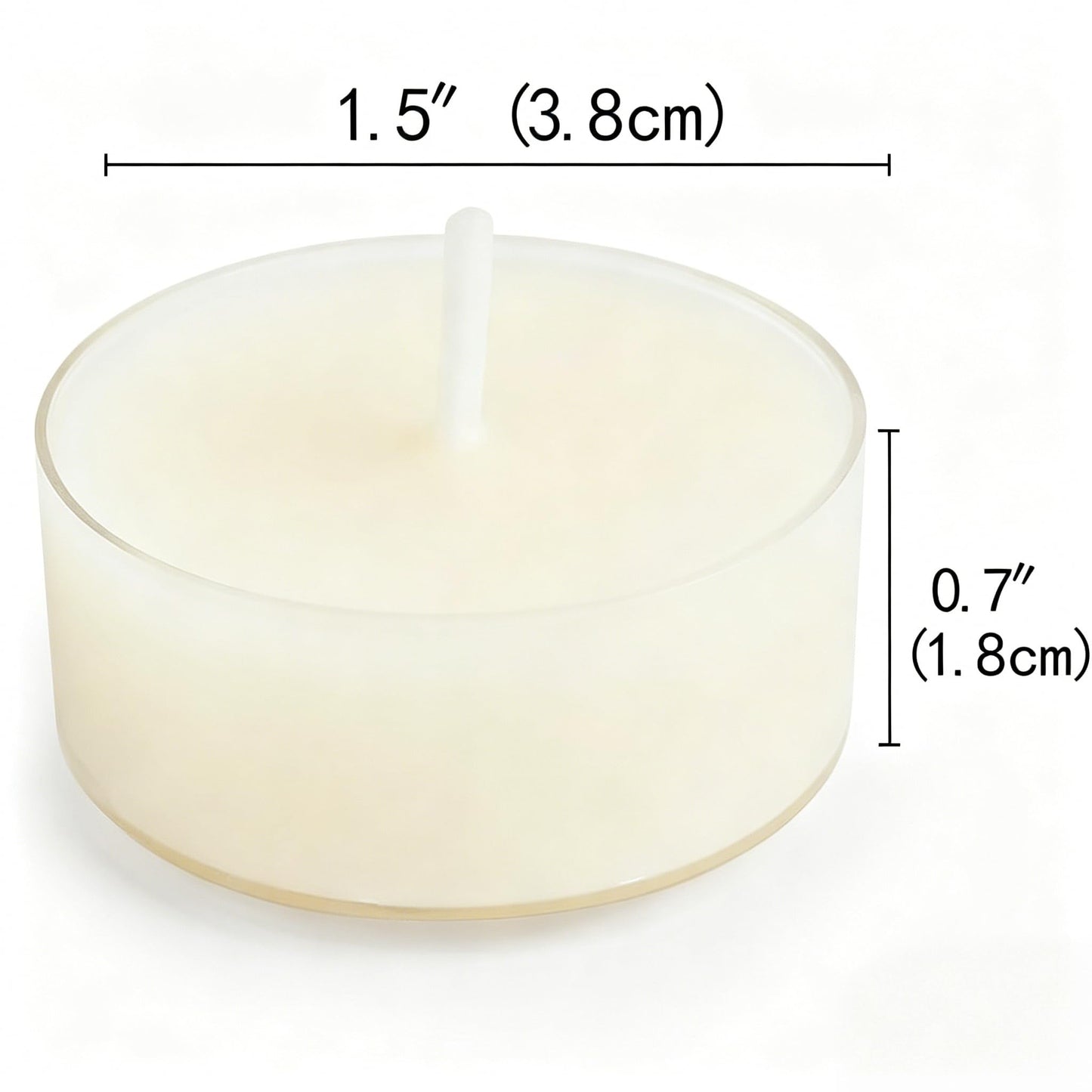 DEYBBY Natural White Beeswax Tea Candles 30 Pack, Unscented Pure Organic Beeswax Tealight Candles Bulk, 4-5 Hours Small Tealights in Clear Cup for Home Decoration Emergency Bath Relaxation