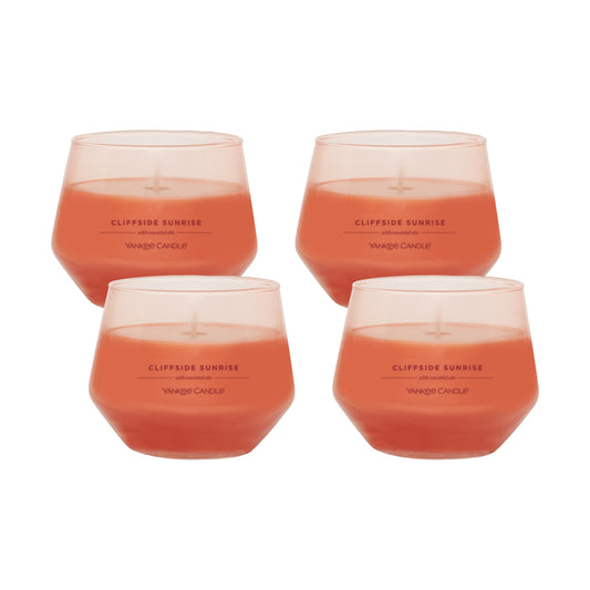Yankee Candle Studio Medium Candle, Cliffside Sunrise, 10 oz, 4-Pack