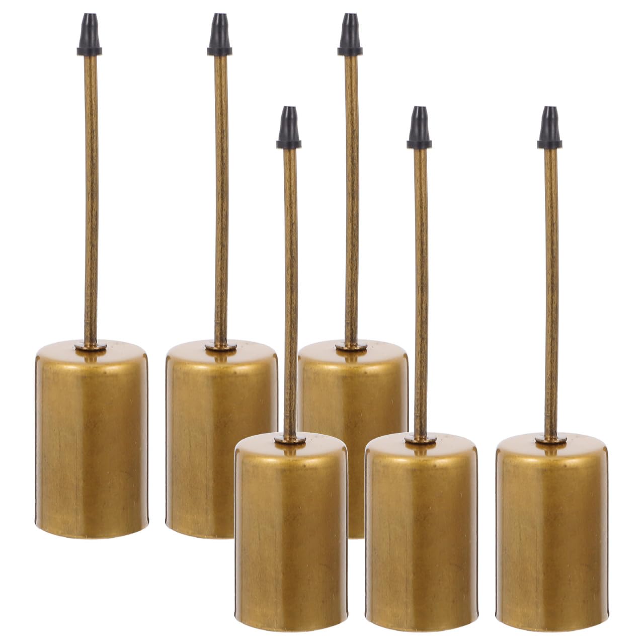 Alipis Taper Candle Holders: 6PCS Iron Candlestick Holders with Spike - Pillar Candles Stand Base for Wedding Floral Table Centerpiece Garden Party Decorations
