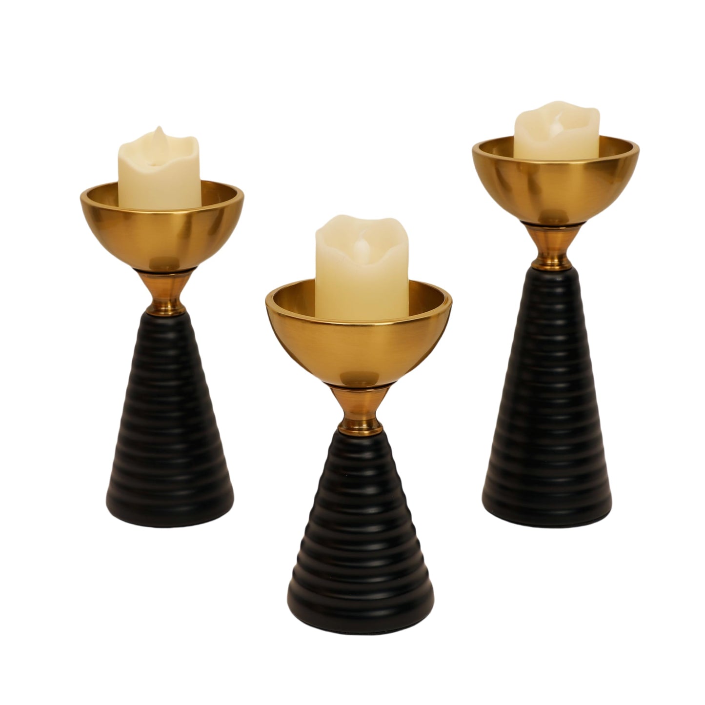 Set of 3 Tealight Candle Holder, Romantic Tea Light Holder Cup for Table Centerpieces, Christmas, Birthday Party, Home Decor