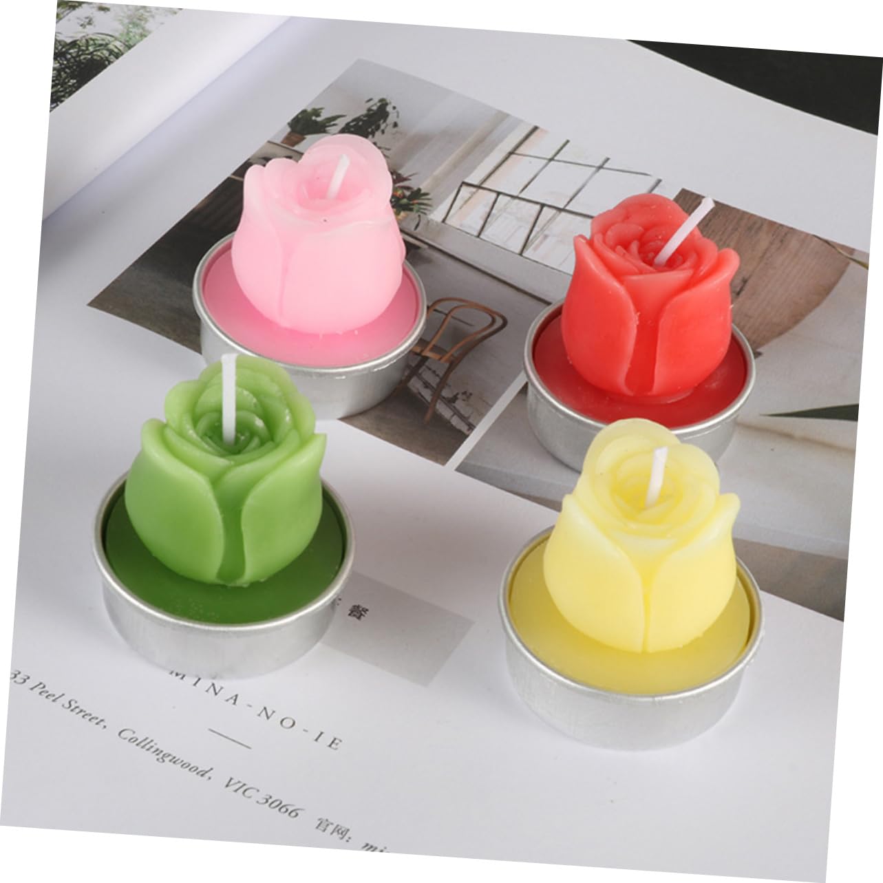 Ciieeo 12 Pack Tea Light Candles Holders Romantic Shape for Marriage Proposal Smokeless Long Burning for Wedding Party Christmas Event Dec