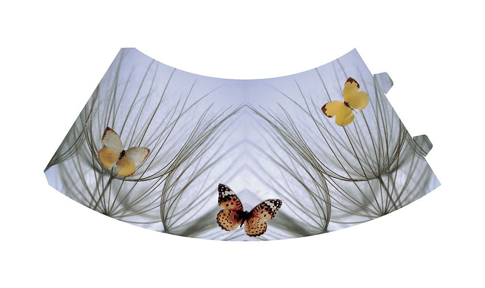 Royal Designs Vellum Tea Light Paper Wine Glass Lampshade, Orange Butterfly, Set of 20 (TLS-1004A-20)