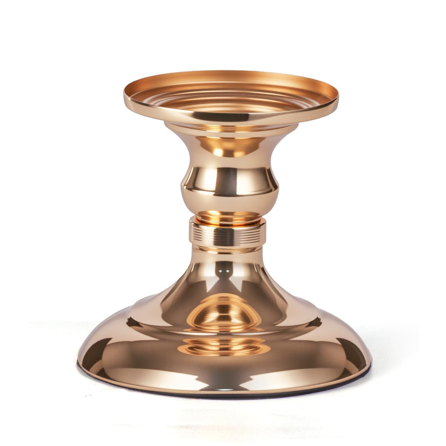 Pillar Candle Holder,Metal Candlestick Holders,Gold Candlesticks for Wedding Theme Party Table Centerpiece Decor Dining Room Birthday Holiday (Candlestick 6216- Small)
