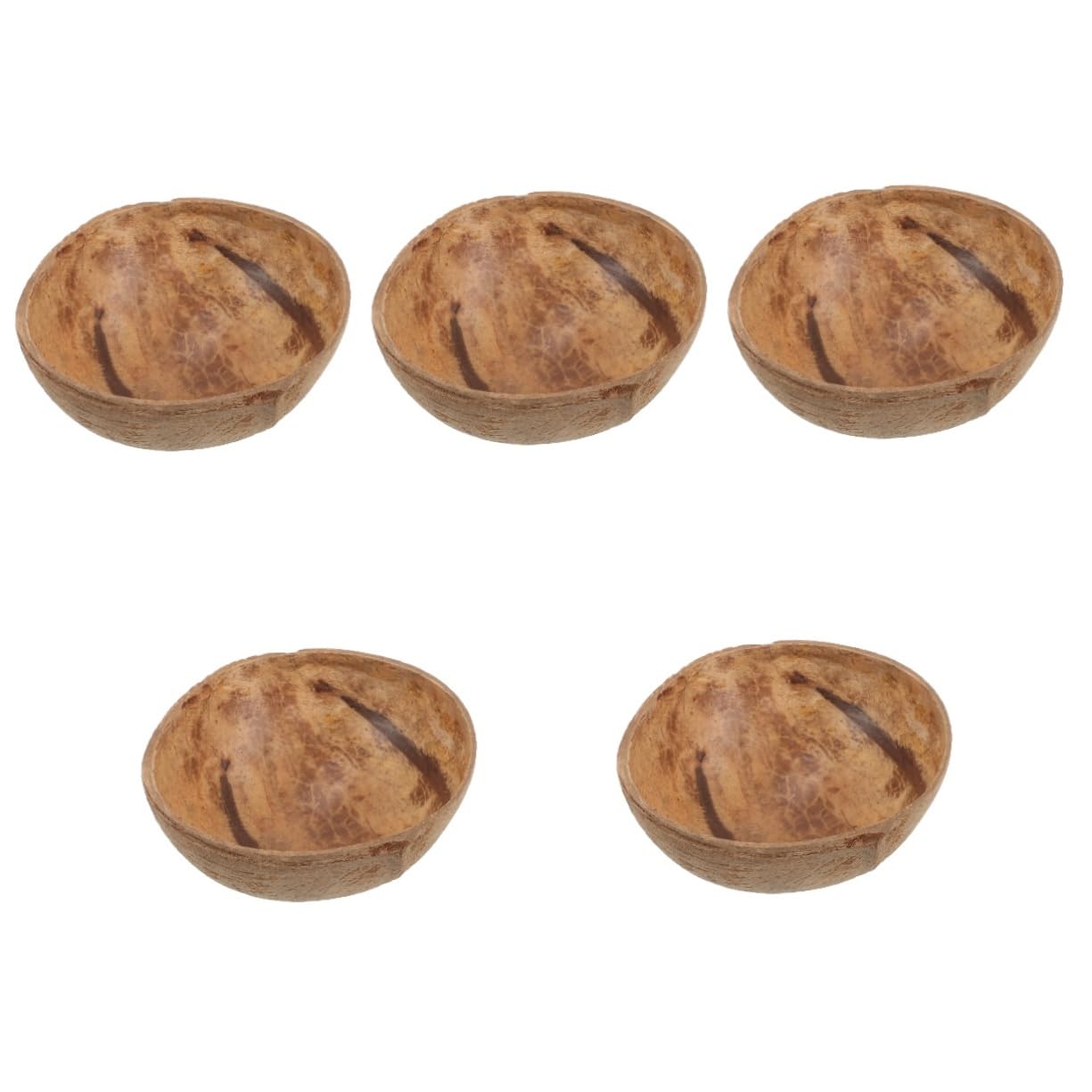 DIYEAH 5pcs Coconut Shell Candle Cup Wax Holder Decorative Scented Candle Holder for Craft Wax Cup