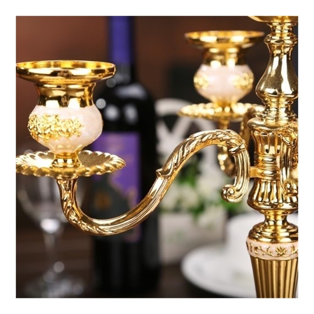 Candlestick Holders European Retro Five-Head Candle Holder Home Wedding Props Decorative Candlestick