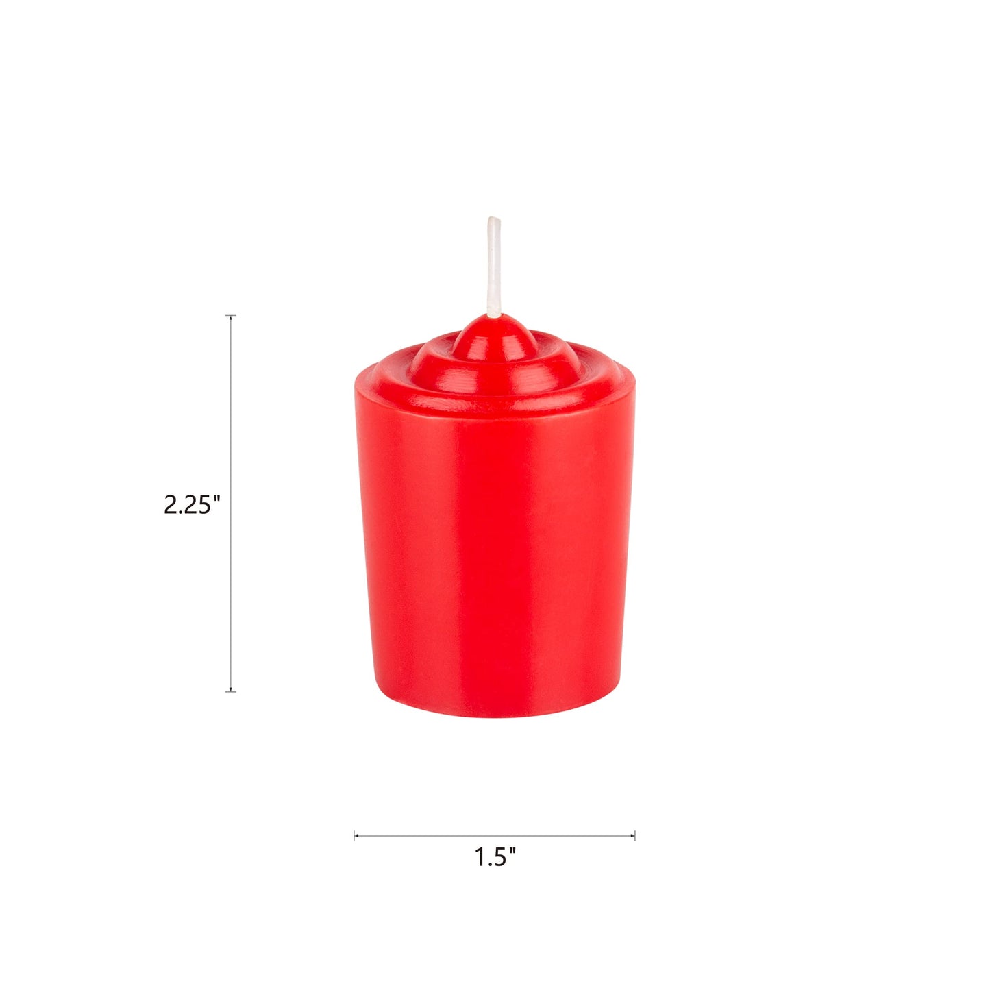 Mega Candles 12 pcs Unscented Red Votive Candles, Hand Poured Wax Candle 15 Hours 1.5 Inch x 2.25 Inch, Home Décor, Wedding Receptions, Centerpieces, Occasions, Events, Meditations, Holders