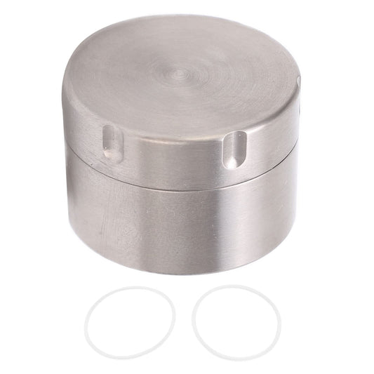 Alomejor Metal Round Candlestick for Tea and Storage, and Portable for Travel