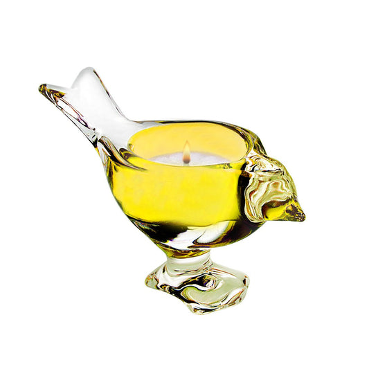 Studio Silversmiths Bird Votive - Yellow
