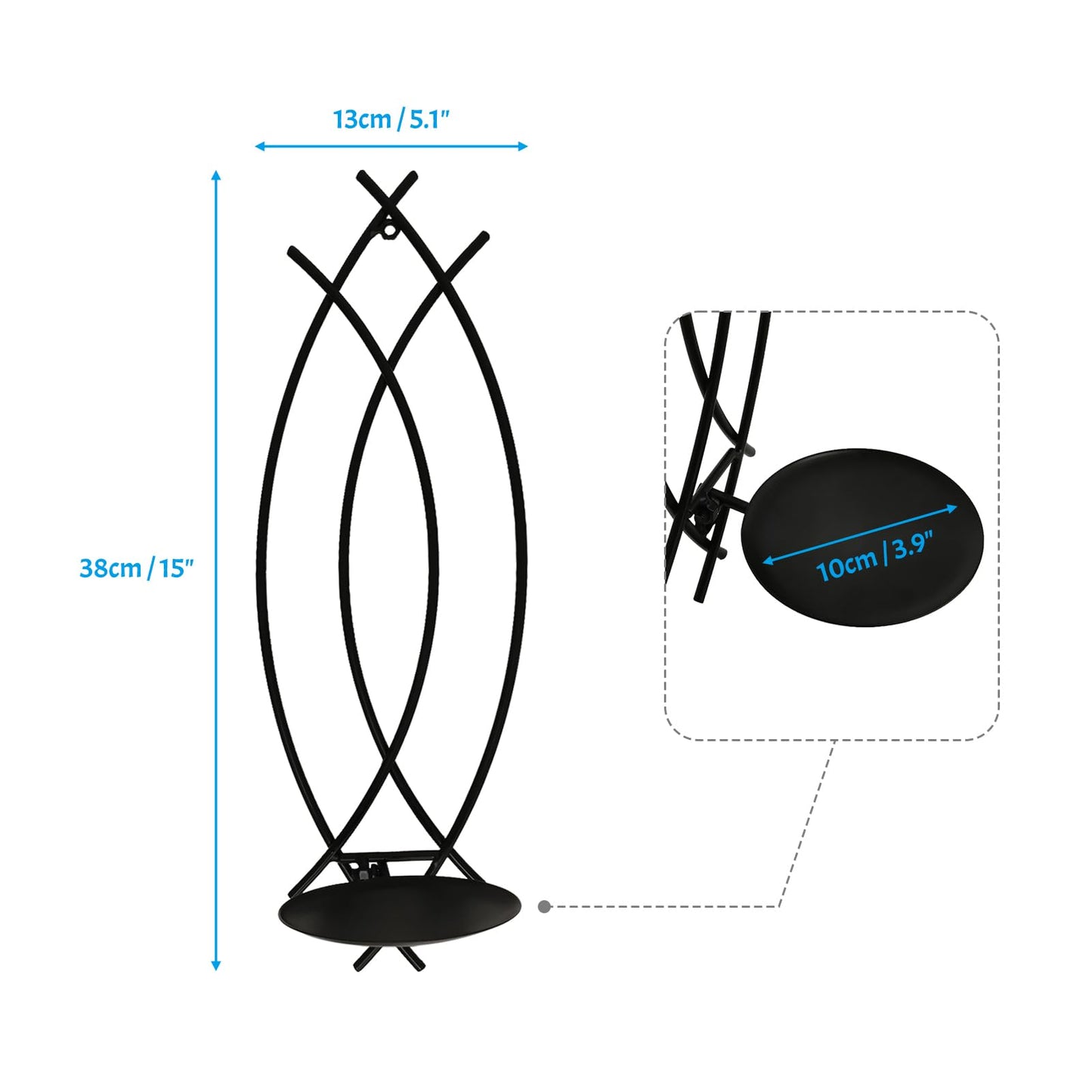 SNAIL GARDEN Wall Candle Sconces Holder Set of 2, Flame-Like Wall Decor Sconces Decorative Wall Sconces for Candles, Wall Mounted Candle Holder for Living Room Bedroom Dining Room Wall Decorations
