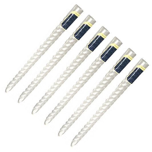VOSAREA 6pcs White Long Taper Candles Made of Paraffin with Smoke-Free and Long Burning Features European Style Rod Candles for Weddings and Home Decor