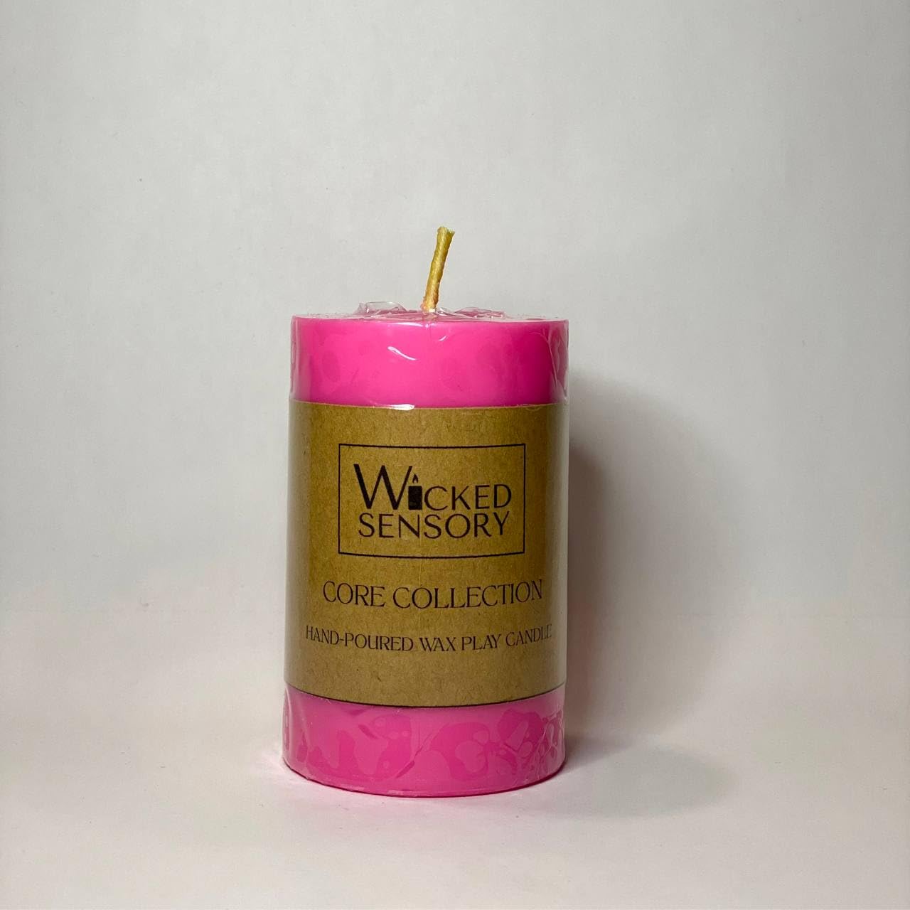 Premium Wax Play Candle - Unscented Body Safe Wax Blend for Sensory Play, Comfortable Heat Sensation - Perfect for Couples & Beginners (Pink)