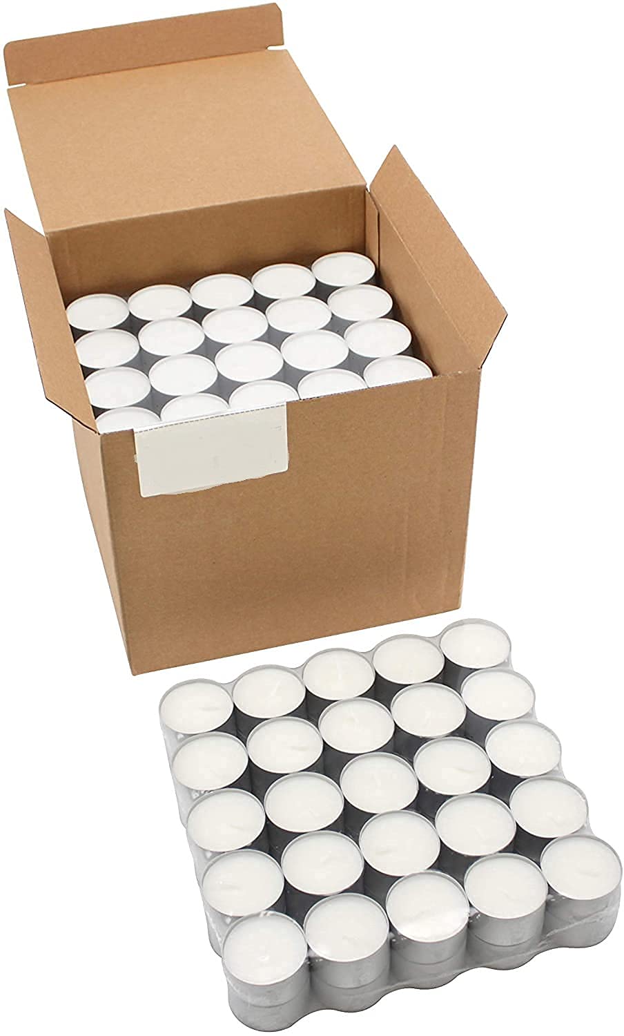 Tealight Candles 100% Pure Wax, Unscented, Long Burning Tealight, 9 Hours Burn time, White Unscented Tea Light Candles (Pack of 200)