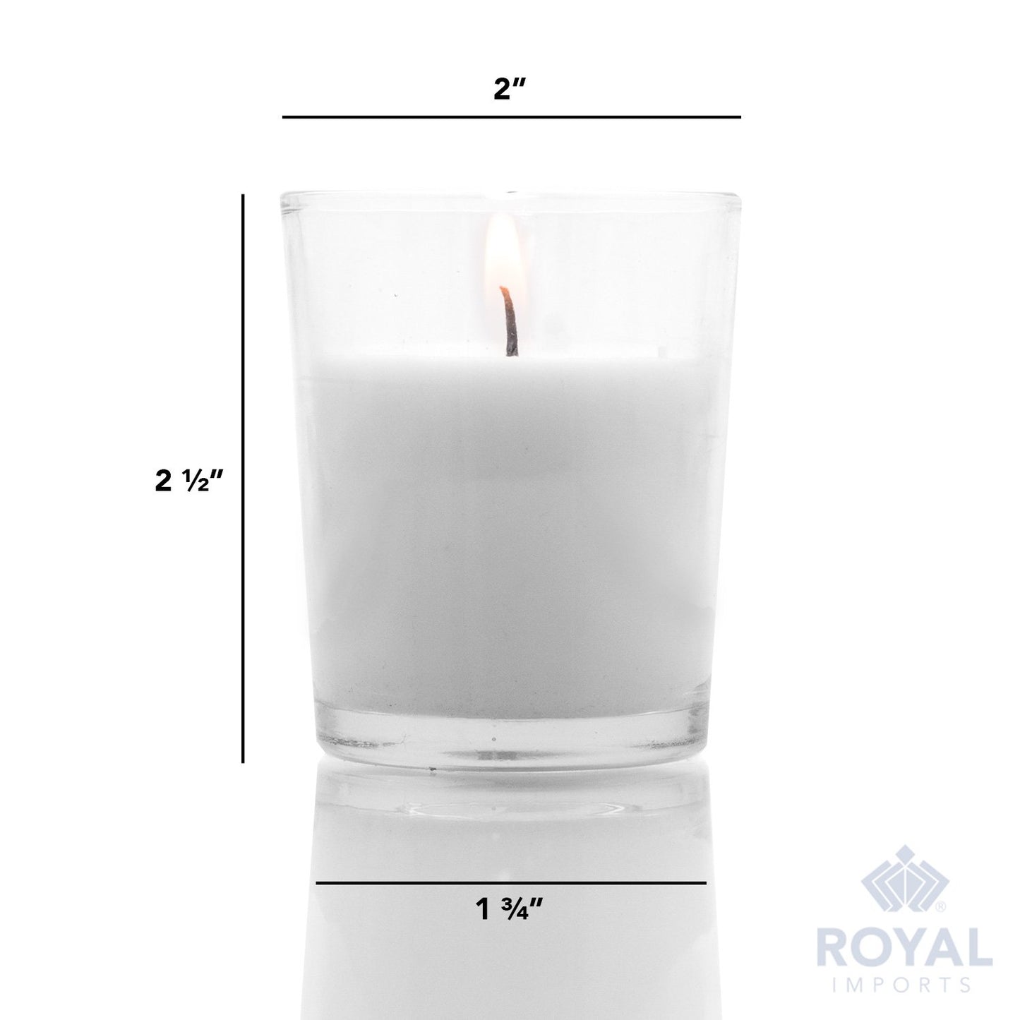 Royal Imports Unscented Clear Glass Votive Candles, Long 12 Hour Burn Time, for Home, Spa, Wedding, Birthday, Holiday, Restaurant, Party, Birthday, 36 Pack