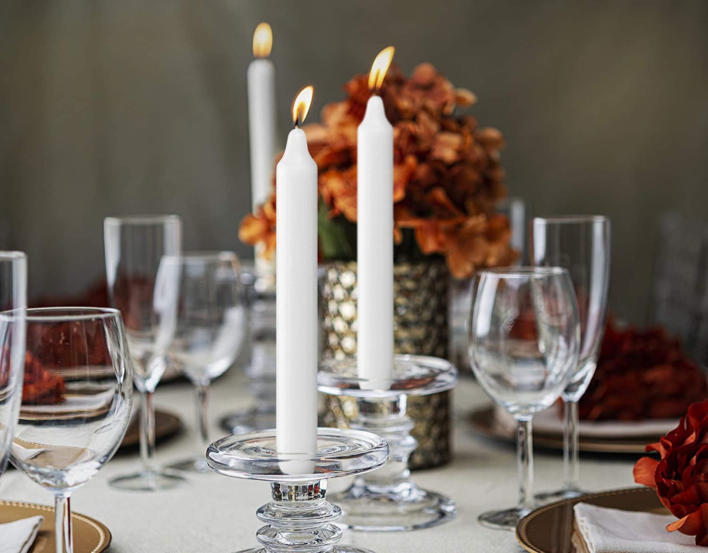 BOLSIUS White Household Candles 7 Inch Dinner Candlesticks - 45 Count Bulk Pack - 6+ Hours Clean Burning - Premium European Quality - Shabbat Candles - No Palm Oil - 0% Animal Fat - Emergency Candle