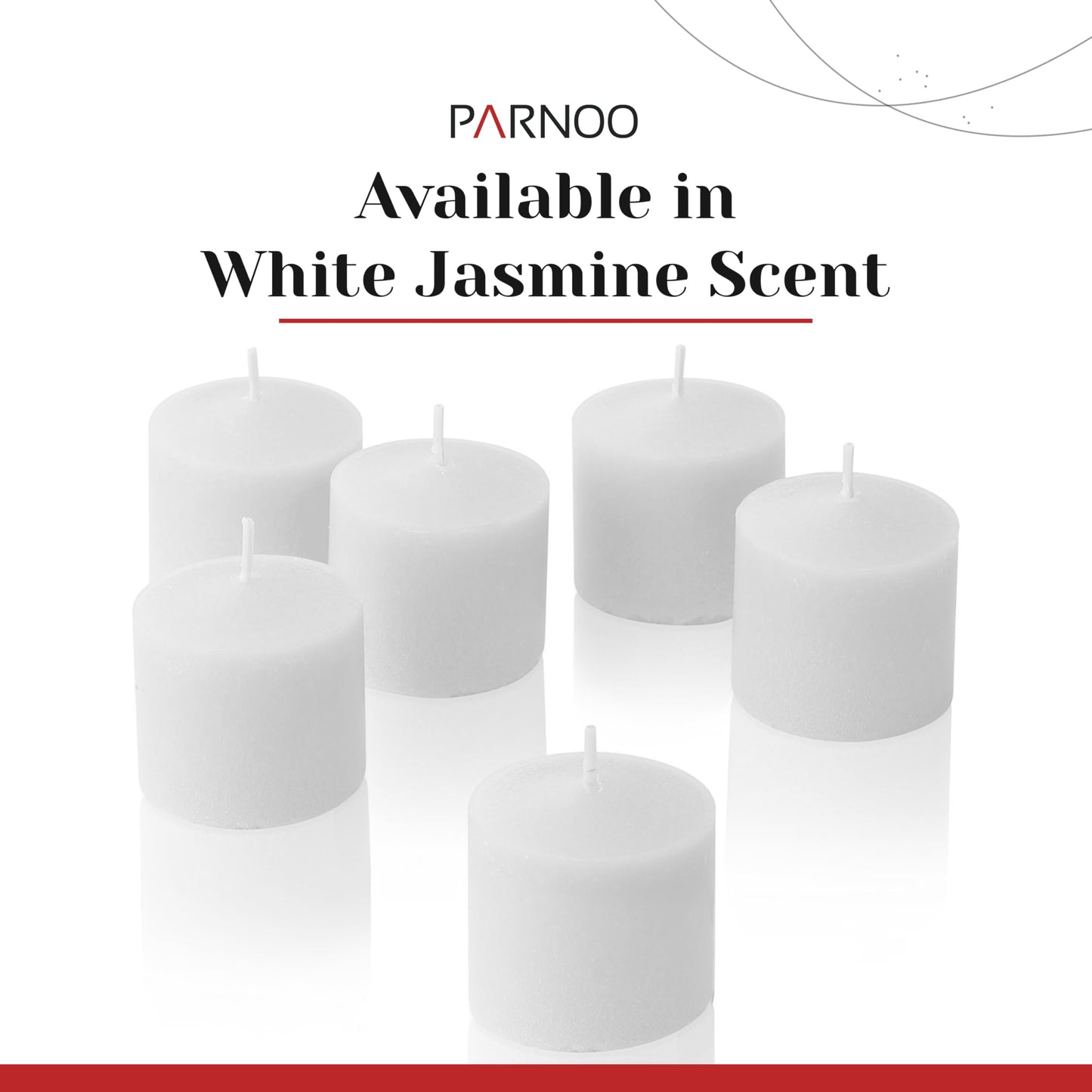 White Jasmine Scented Votive Candles, Set of 12-1.25" Wax Candles for Home, Scented 10 Hour Burn Time - Aromatherapy, Spa Ambiance, Table Centerpieces & Home Décor