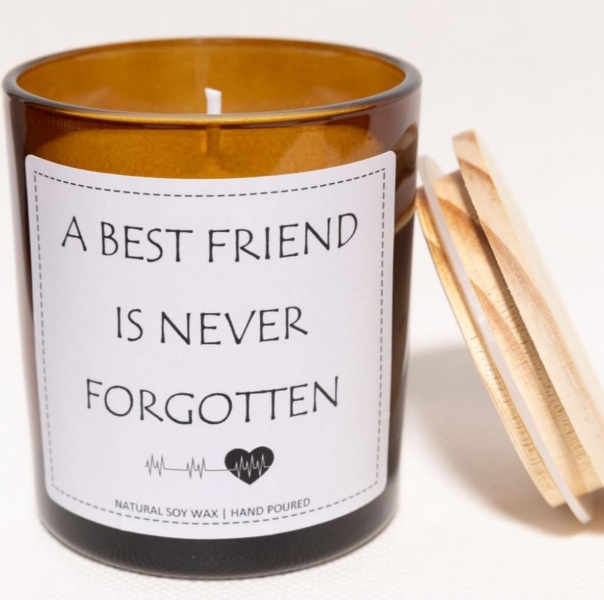 Dog Memorial Gifts for Loss of Dog, Pet Loss Sympathy Gift, A Best Friend is Never Forgotten Candle - Lavender and Eucalyptus, Crafted by Natural Soy Wax & Natural Essential Oils