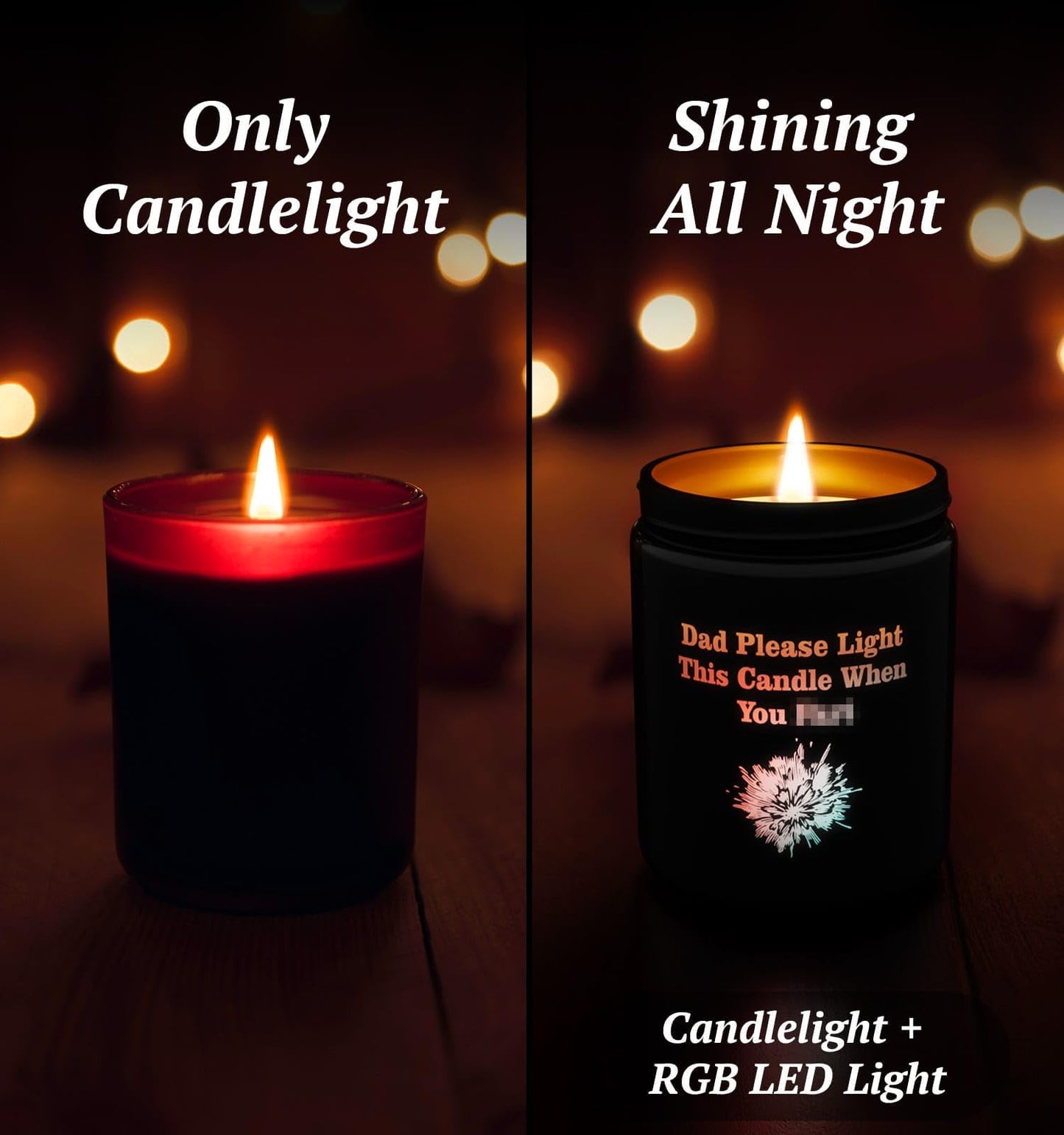 Christmas Candles for Men,Christmas Gifts from Kids, Birthday Xmas Holiday Candle Gifts for Dad,Spice Woody Scented,Perfect for Xmas,New Year,Winter Décor,Over 40 Hours,100% Soy Wax