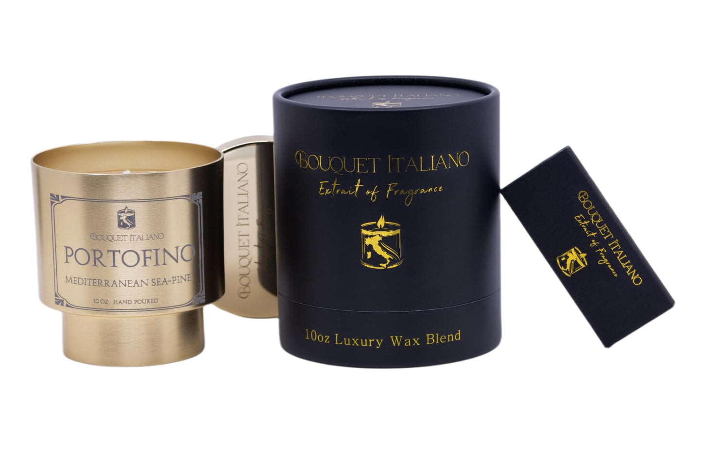 Portofino Luxury Wax Scented Candle Lemon Zest Sea Ozone Pine Aromatherapy Candle for Relaxation Home Decor & Gift Giving with Jasmine Marine Waters & Coastal Musk