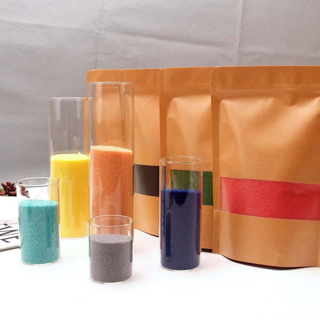 PHYMAT 3.5oz Sand Wax Bulk, Candle Wax Sand with 50pcs Wicks, Refillable Pearled Candle Kit for DIY Candles Making, Handmade Candles