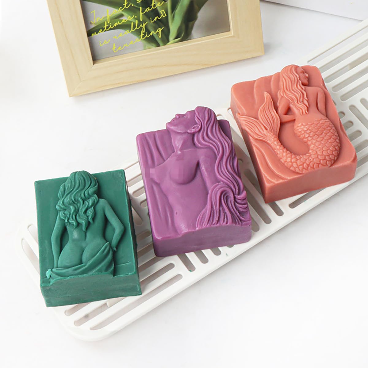 Sunch Craft Silicone Soap Mold Sexy Lady Back Candle Mould Chocolate Resin Mold Soap Making Mold (C)
