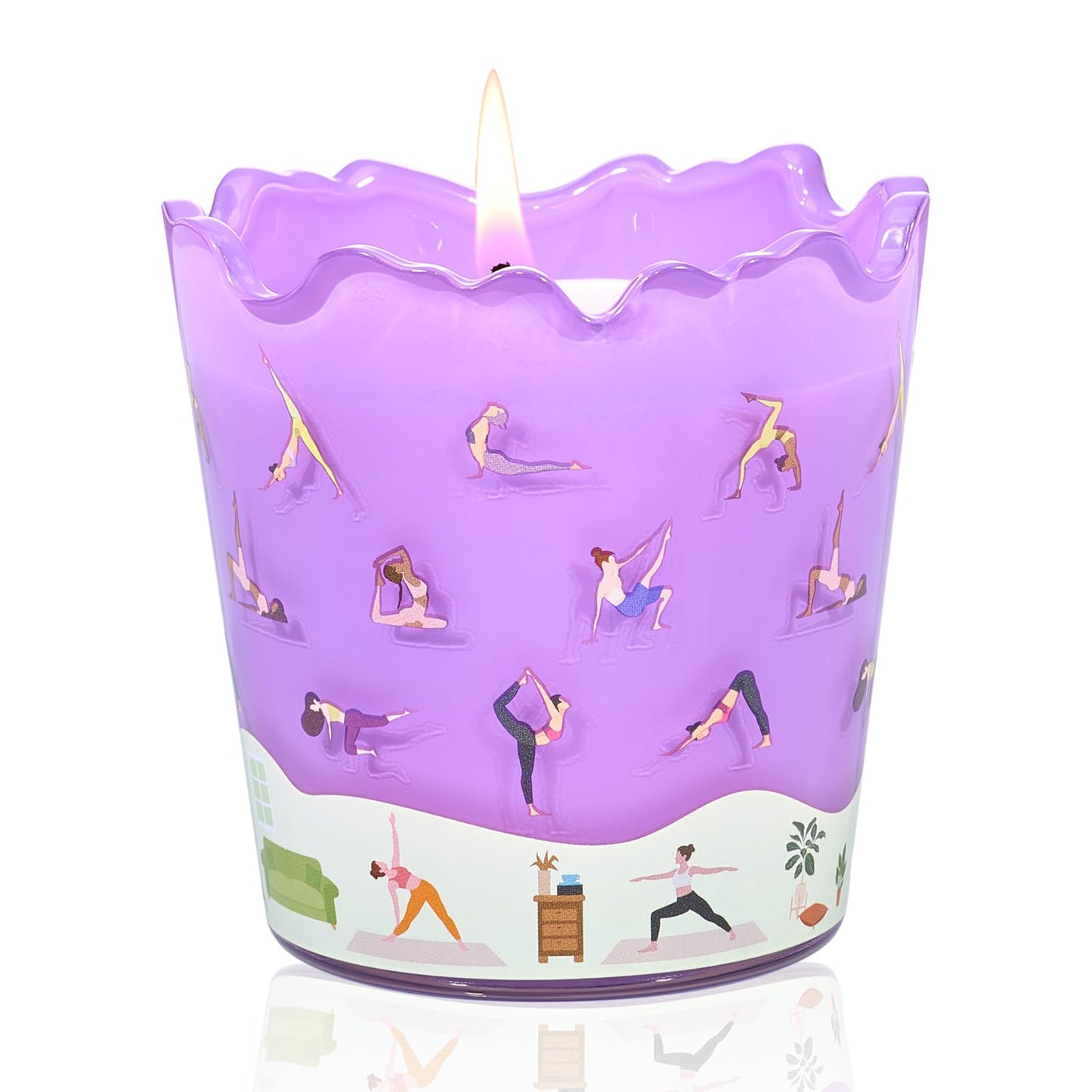 M&SENSE Lavender Citrus Scented Candles, 5.64 oz, Up to 30-Hour Burn, Aromatherapy Candle Gifts for Women for Bathroom Kitchen Office